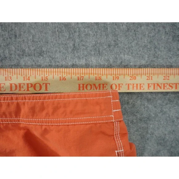 Vintage Polo Ralph Lauren Swim Trunks Mens XL Cargo Orange Lined Pony - Picture 7 of 11